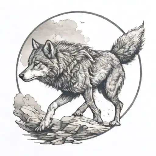 Wolf Walking Towards Living A Fulfilling