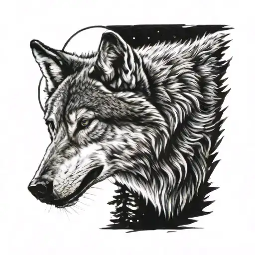 Myth Lone Wolf Howling At The Moon