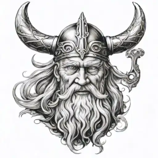 Odin The Allfather Face
