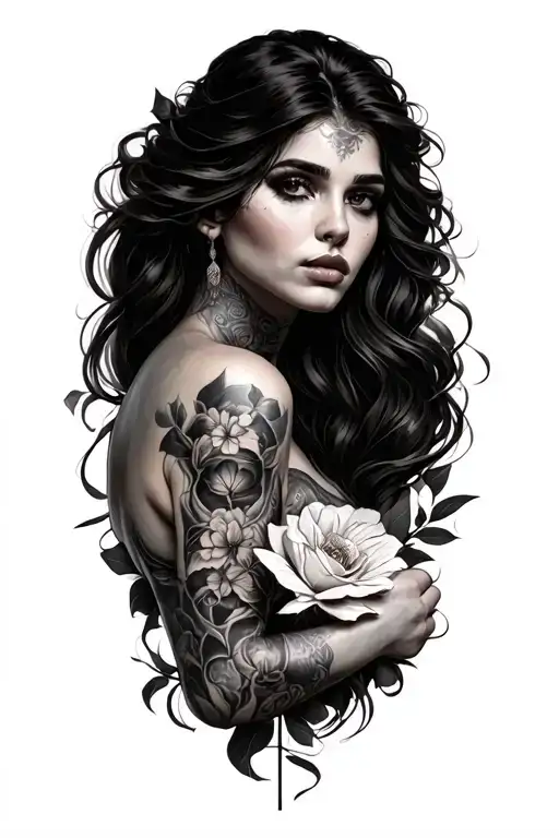 Lust Tattoo With Letter