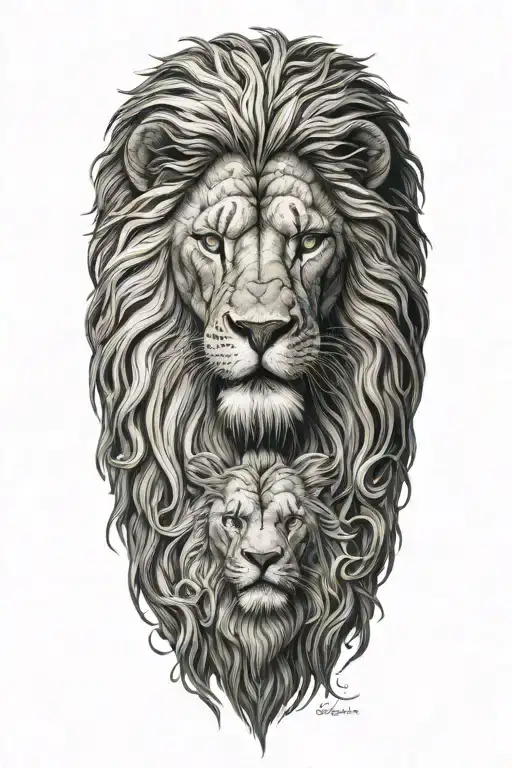 An Old Man In A Lion