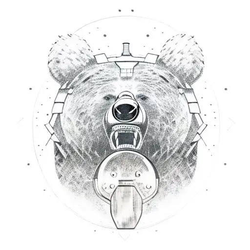 Bear In Ox Samurai Costume