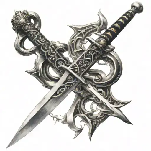 Sword With Japanese Letters