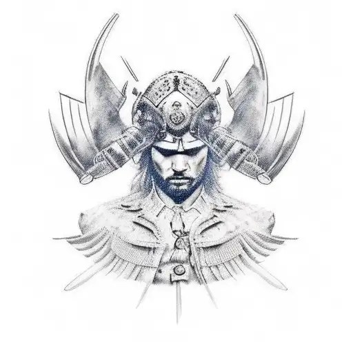 Warrior Resting After Battle