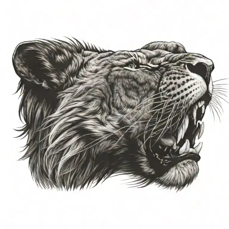 Roaring Lion Head