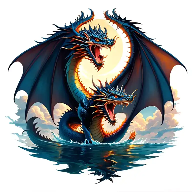 The Dragon Swimming In The Sky