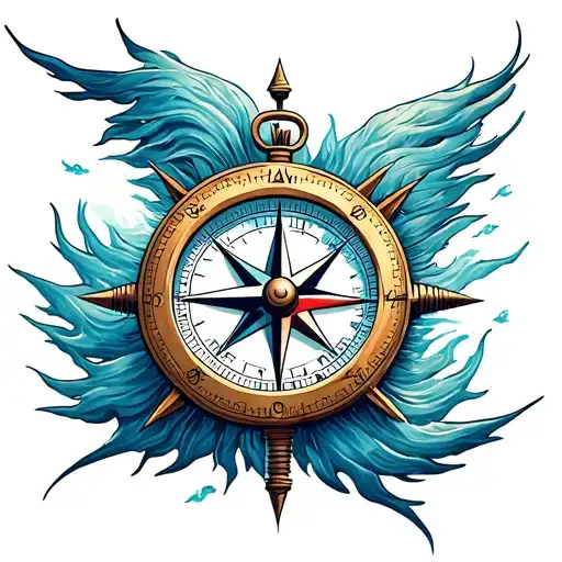 Runny Compass Of Mountain Wind