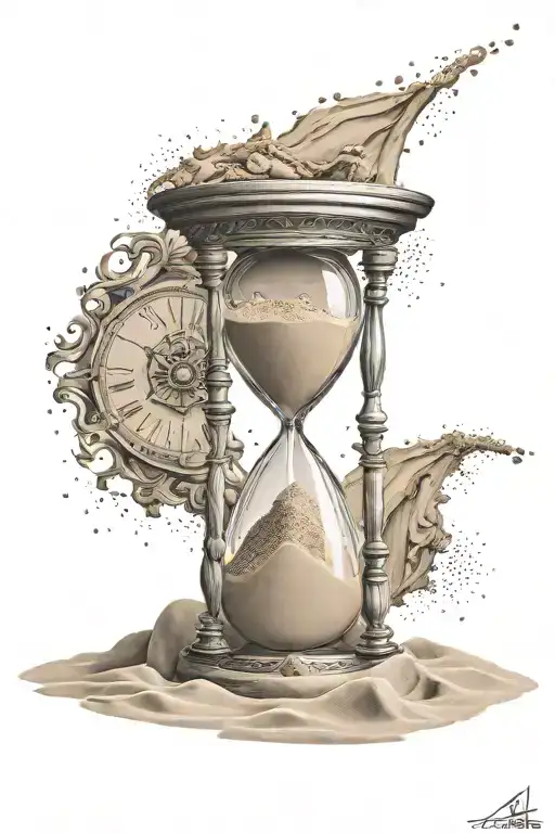 Hourglass Sand Running