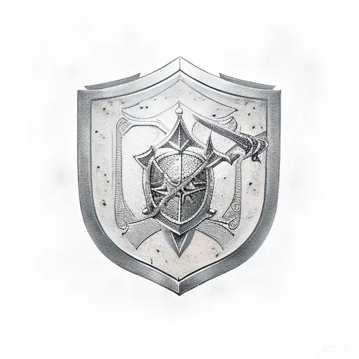 Knight With Sword And Shield