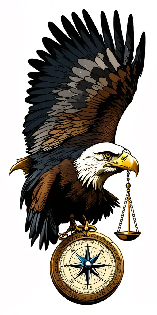 Eagle Dollar Compass With A Balance Bar