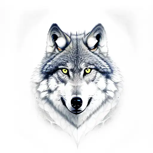 Lone Wolf With Fear In His Eyes