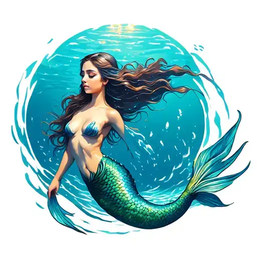 Mermaid Swimming