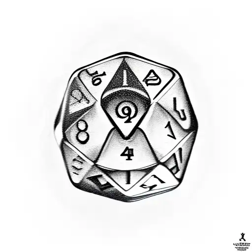 A Realistic Portrait Of A Member Of Vox Machina Holding A D20 In Their Hand