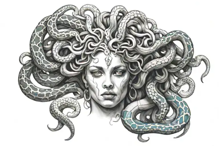 Medusa And Snakes