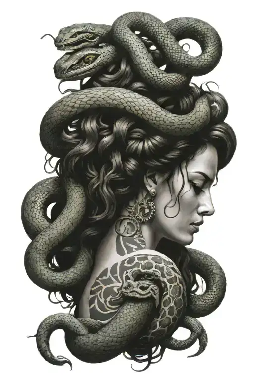Medusa And Snakes