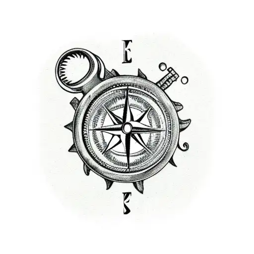 Kraken Man Holding A Compass
