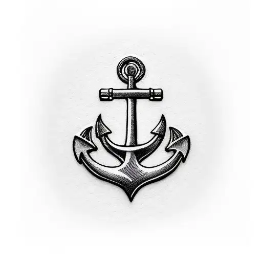 Anchor With Ace Shmbol