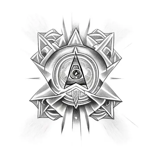 Illuminati With Dagger