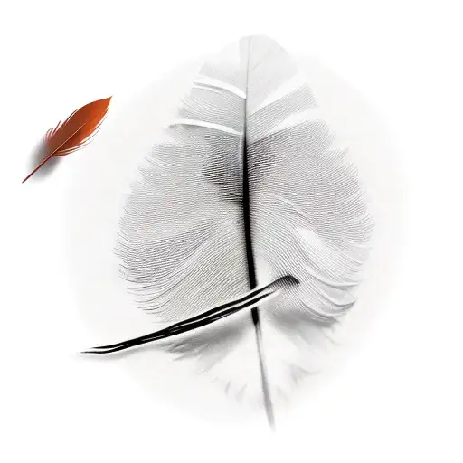 Paw Print Feather 26