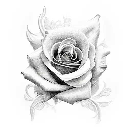 Black Rose With Bible Verse On Petals