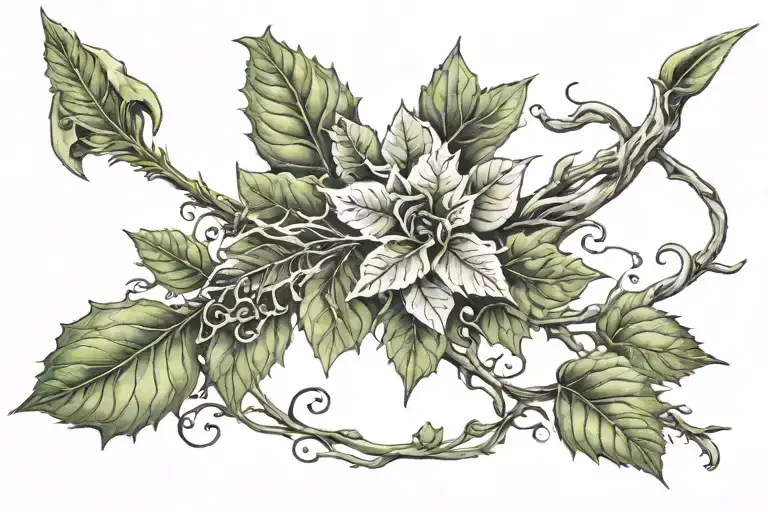 Arrow With Poison Ivy Wrapped Loosely