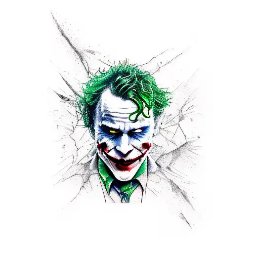 Joker Heath Ledger With Photocamera