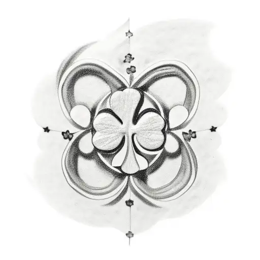 Four Leaf Clover Incorporating Puerto Rican Flag And Dominican Flag