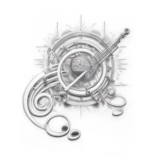 Music Staffs And Notes