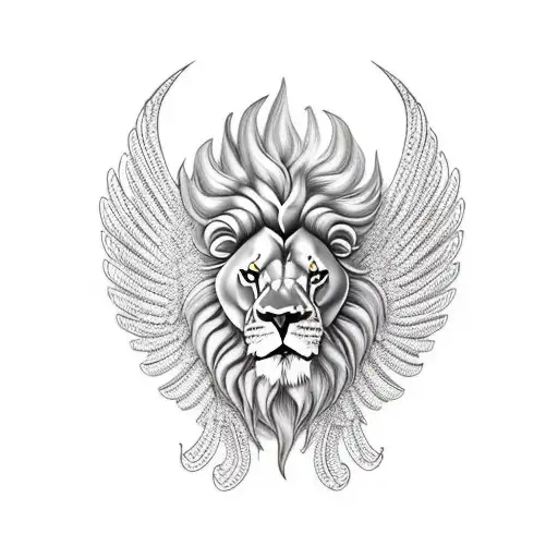 Lion With Wings And Schield