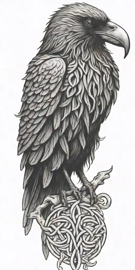 Celtic Knot Raven