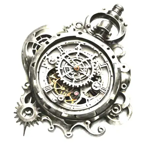 Mechanical Clock Inside