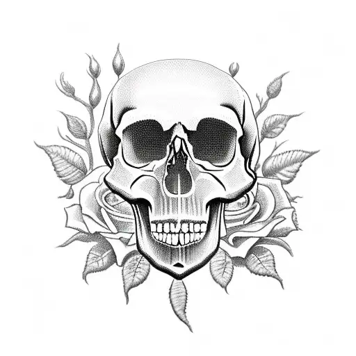 Skull And Roses