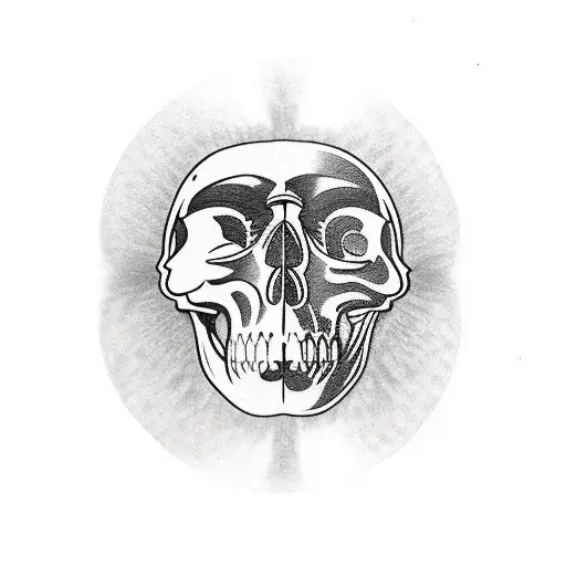 Copernicus Face With One Half Bare Skull