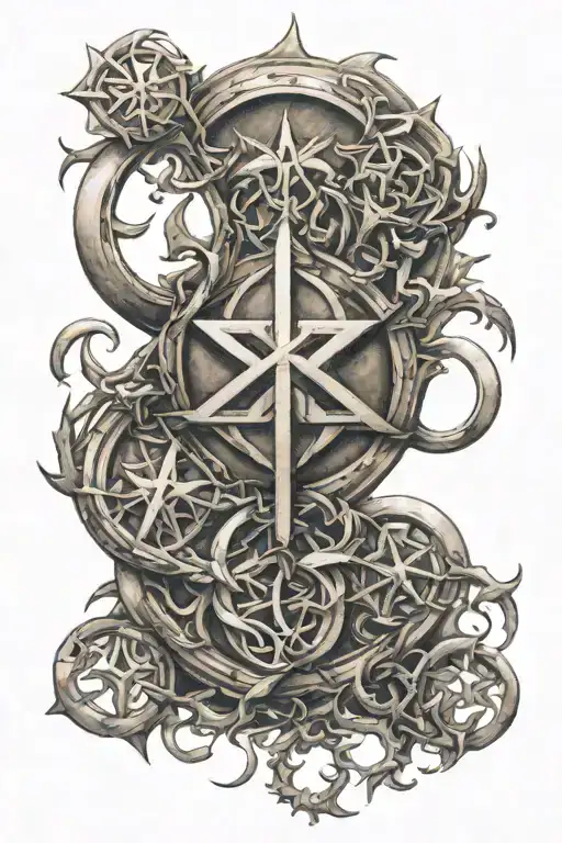 All Religious Symbol Intertwined