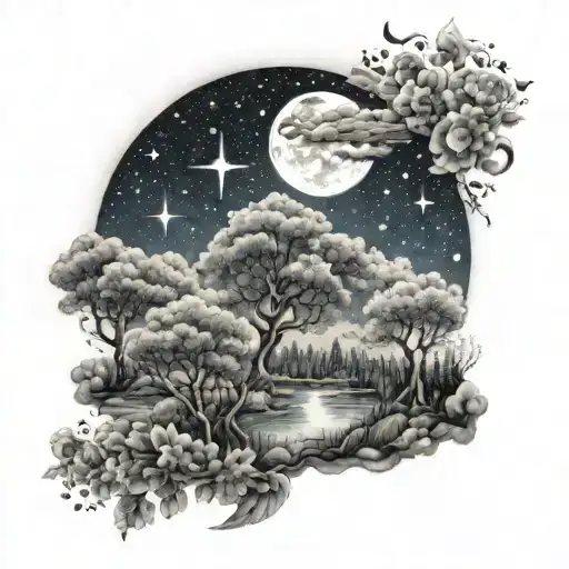 Nature Sky Filled With Stars