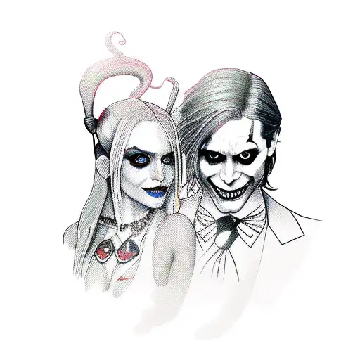 Harley Quinn And Jared Leto The Joker Promiscuous Grunge Aesthetic