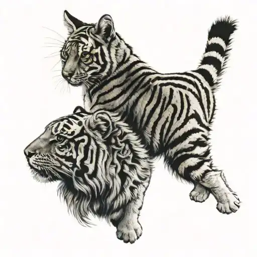 Cat And Tiger