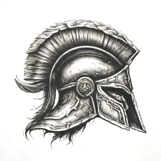 Spartan Helmet Surrounded