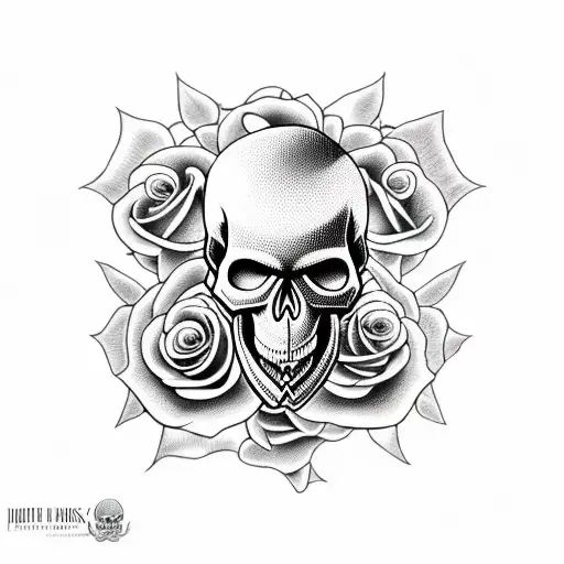 Skull And Roses