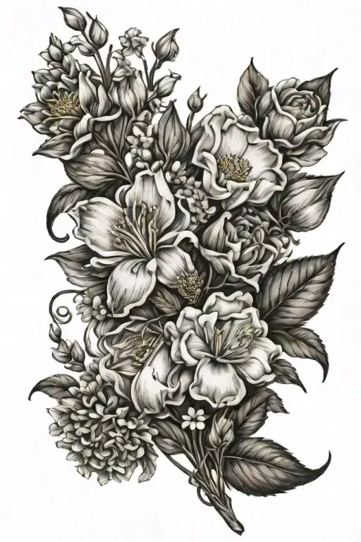 Birth Flower Bouquet