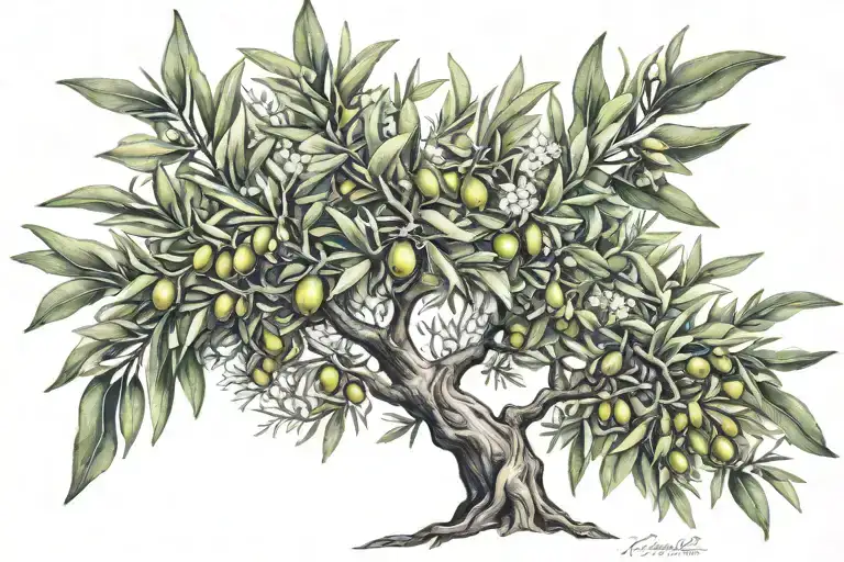 Olive Tree With Diamond