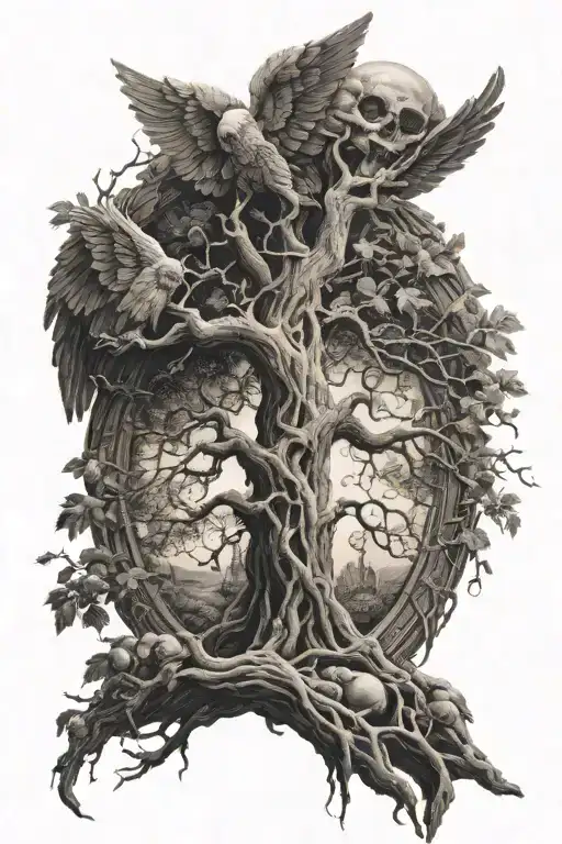 Fallen Angel Tree Of Life And Death