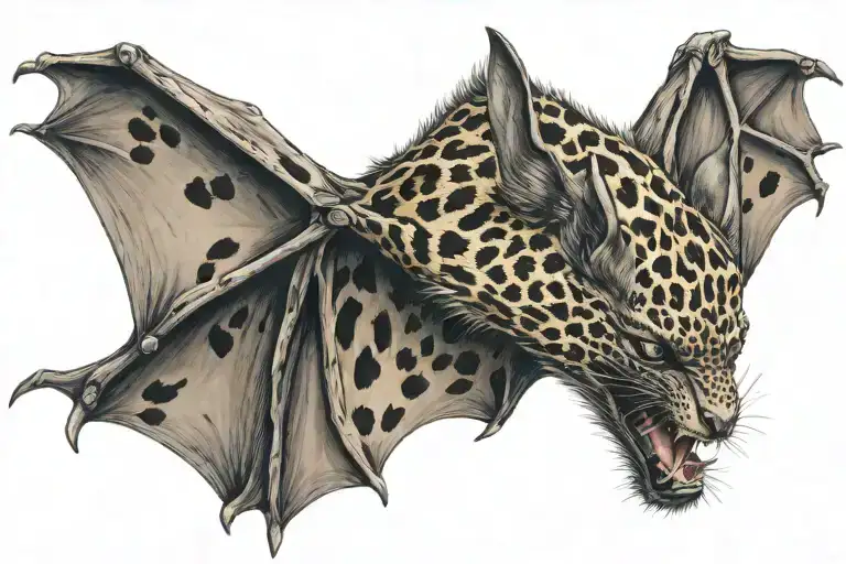 Bat With Leopard Print