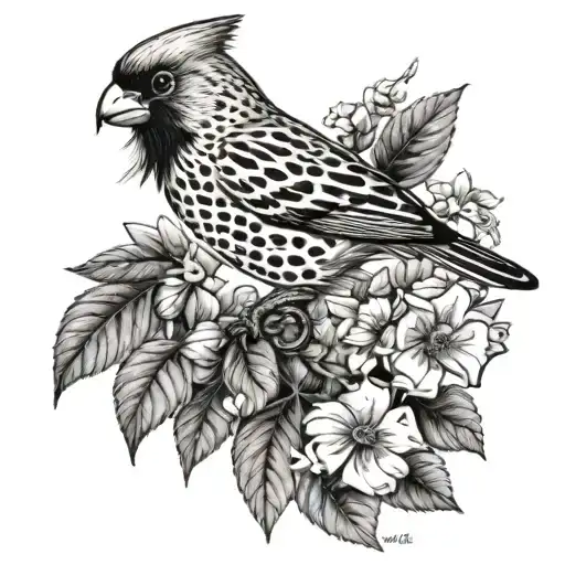 Faith With A Leopard Print Cardinal