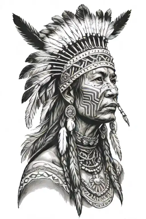 Female Native American Priestsess