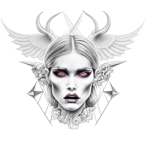 Satan As A Beautiful Female Full Body