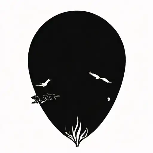 Phoenix Tree Of Life Tattoo Design