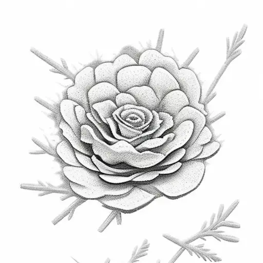 Rockrose Flojee And Spanish Pine Tree