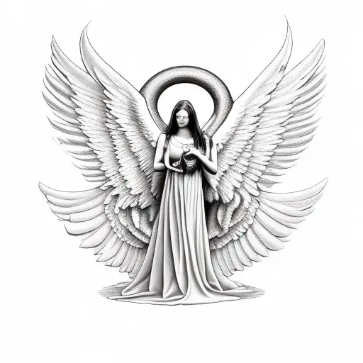 Angel Holding Scythe