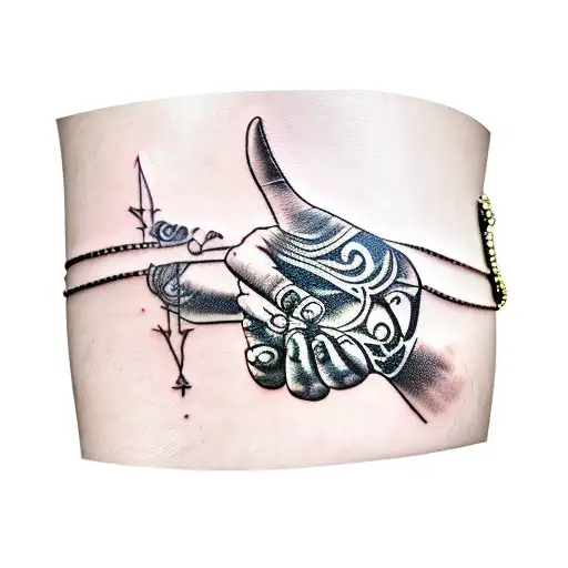 Shiv Ji Hand Holding My Hand Bracelet